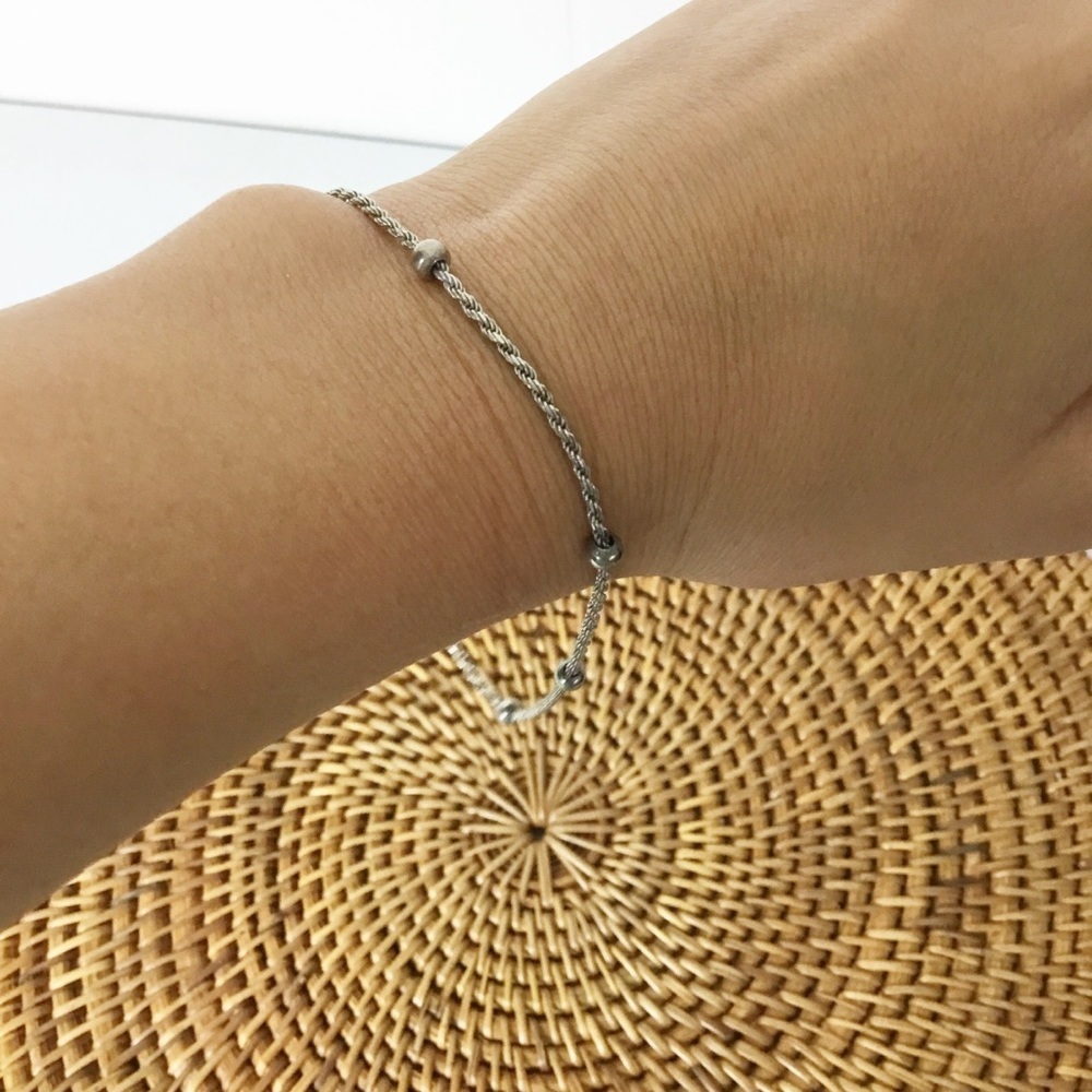 Sterling Silver Made In Italy Anklet